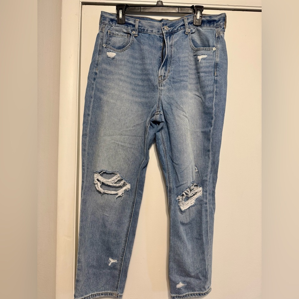 American Eagle Distressed Mom Jeans